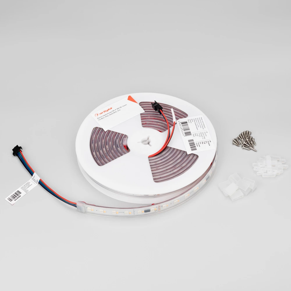 Лента герметичная SPI-P-BA120-14mm 24V RGBW-Warm-PX6-BPT (16 W/m, IP66, 5060/2835, 5m) (Arlight, бегущий огонь) 043088 - Viokon.com