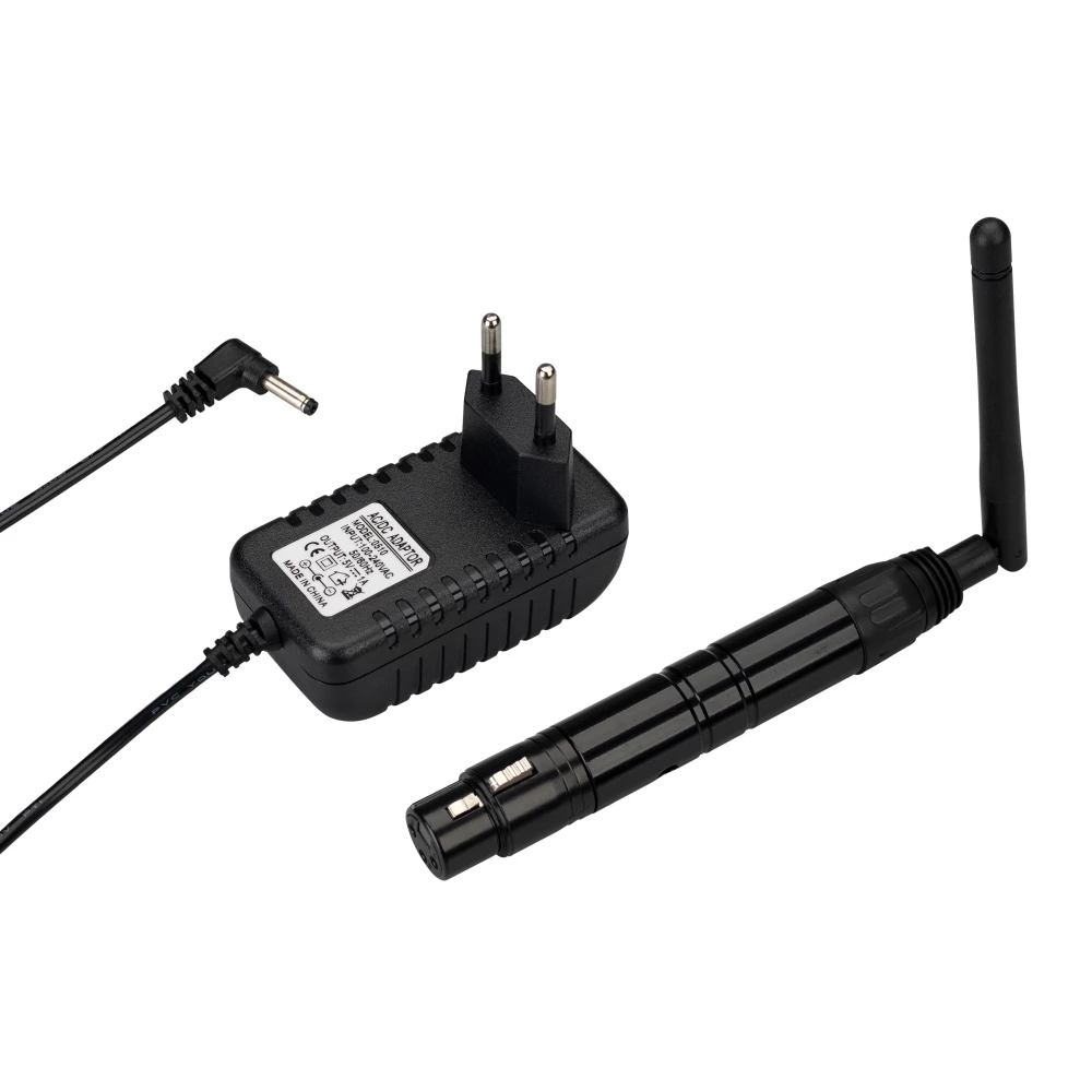 Усилитель SMART-DMX-Receiver Black (5V, XLR3 Male, 2.4G) (Arlight, IP20 Металл, 5 лет) 028417 - Viokon.com