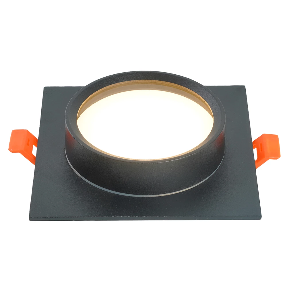 Светильник встраиваемый Feron DL505 потолочный GX53 черный квадрат IP44 (51104) - Viokon.com