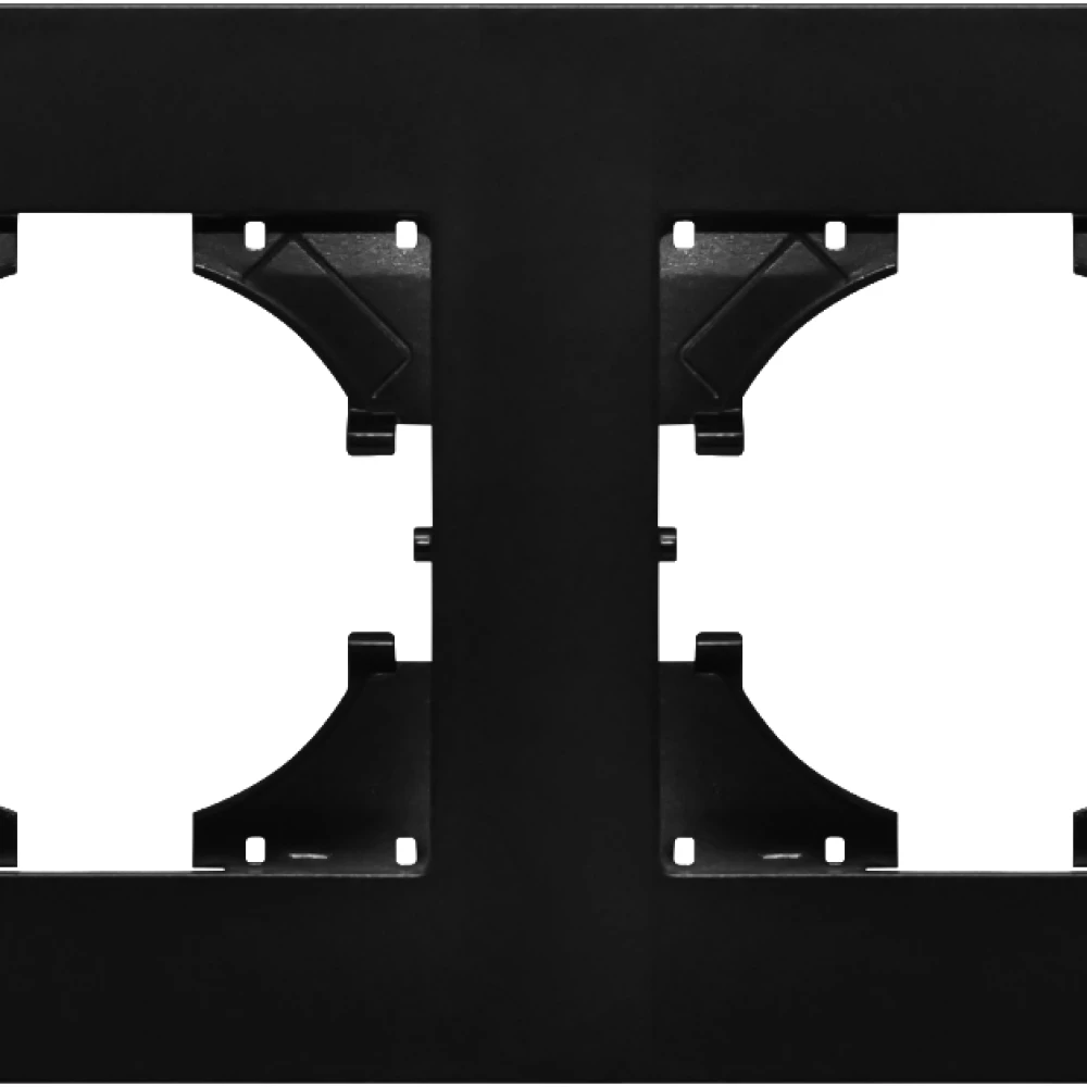 Рамка пластиковая FRM-PERIO-PL-2-BK (Arlight, -) 049751 - Viokon.com