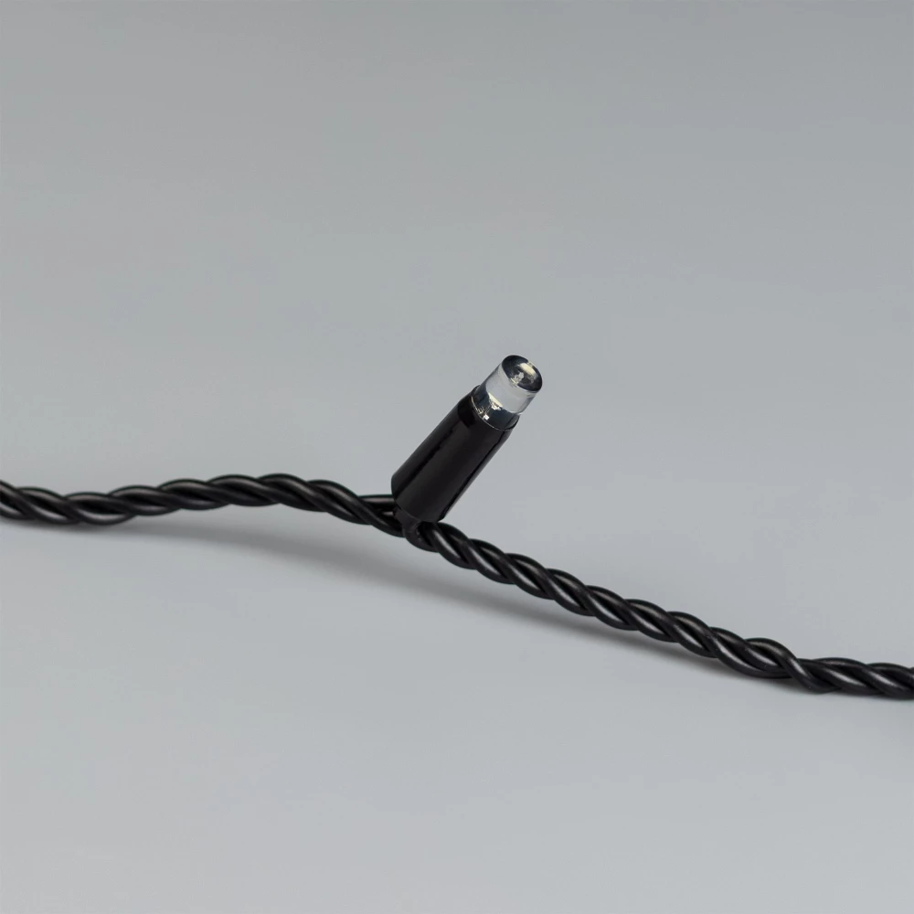Светодиодная гирлянда ARD-STRING-CLASSIC-10000-BLACK-100LED-FLASH WARM (230V, 7W) (Ardecoled, IP65) 025795 - Viokon.com
