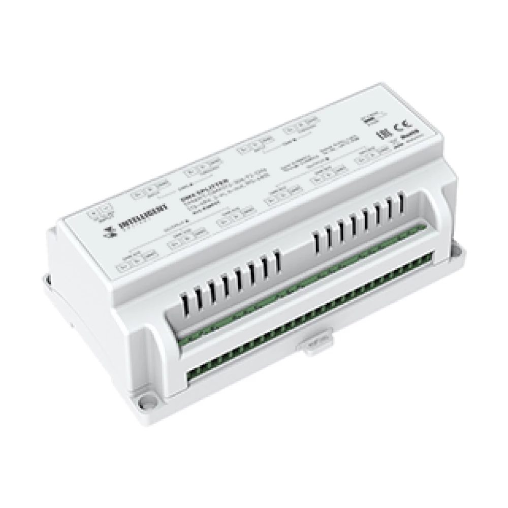 INTELLIGENT ARLIGHT Сплиттер SMART-DMX512-306-72-DIN (12-48V, 2-in, 6-out, RS-485) (IARL, IP20 Металл, 5 лет) 038937 - Viokon.com