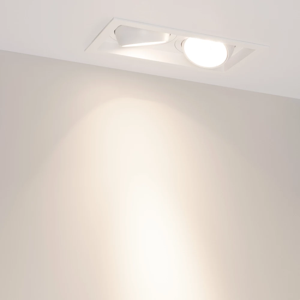 Светильник MS-VORTEX-BUILT-S250x140-2x30W Day4000 (WH-WH, 17 deg, 230V) (Arlight, IP20 Металл, 5 лет) 057765 - Viokon.com