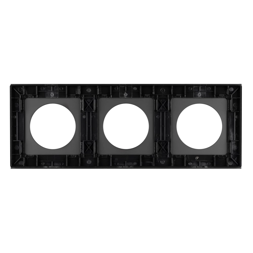 Рамка стеклянная FRM-GLARE-GC-3-BK (Arlight, -) 043839 - Viokon.com
