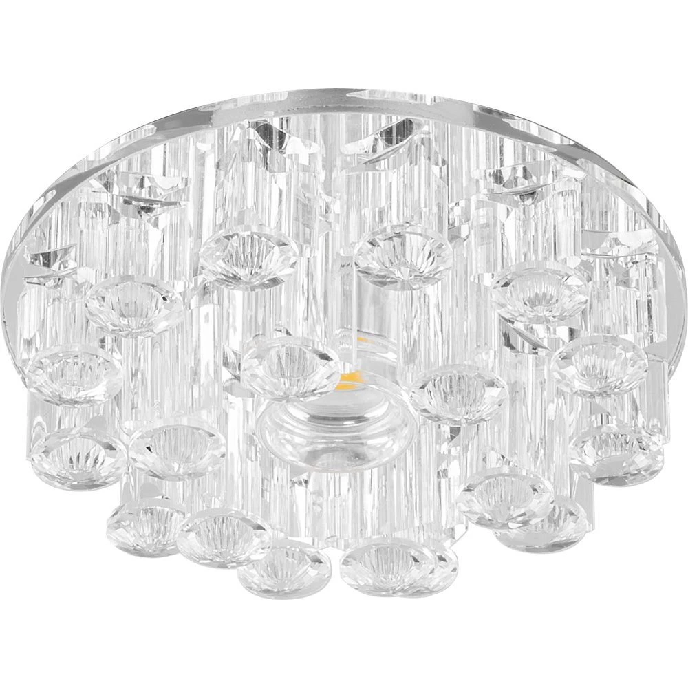 Светильник встраиваемый светодиодный Feron 1550 потолочный 10W 3000K прозрачный (27817) - Viokon.com