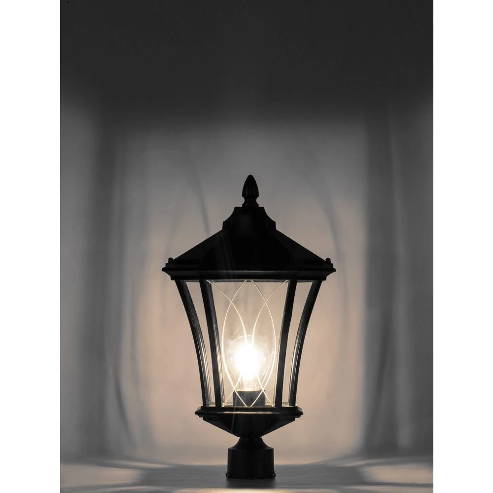 Светильник садово-парковый Feron PL4035 восьмигранный на столб 60W 230V E27, черный (11416) - Viokon.com