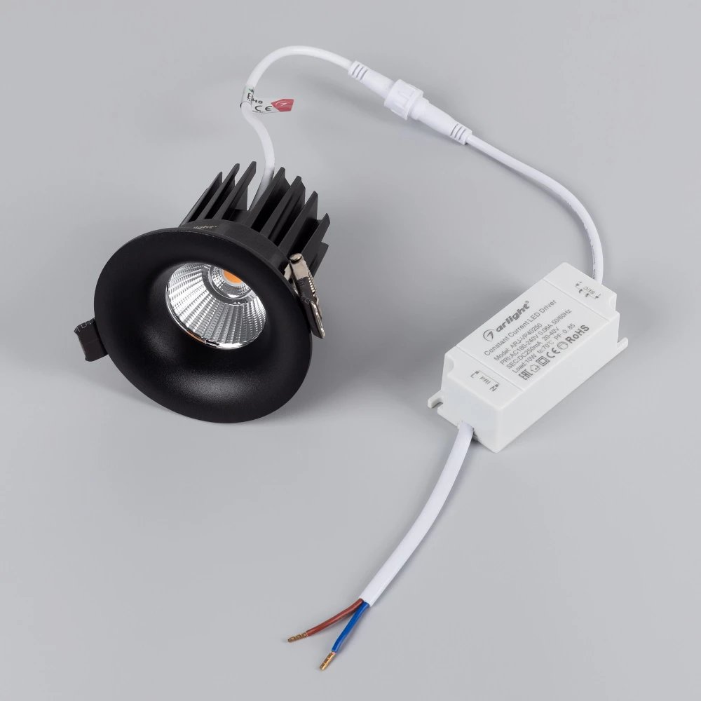 Светильник MS-FOGGY-BUILT-R86-10W Day4000 (BK, 36 deg, 230V) (Arlight, IP54 Металл, 5 лет) 044625 - Viokon.com