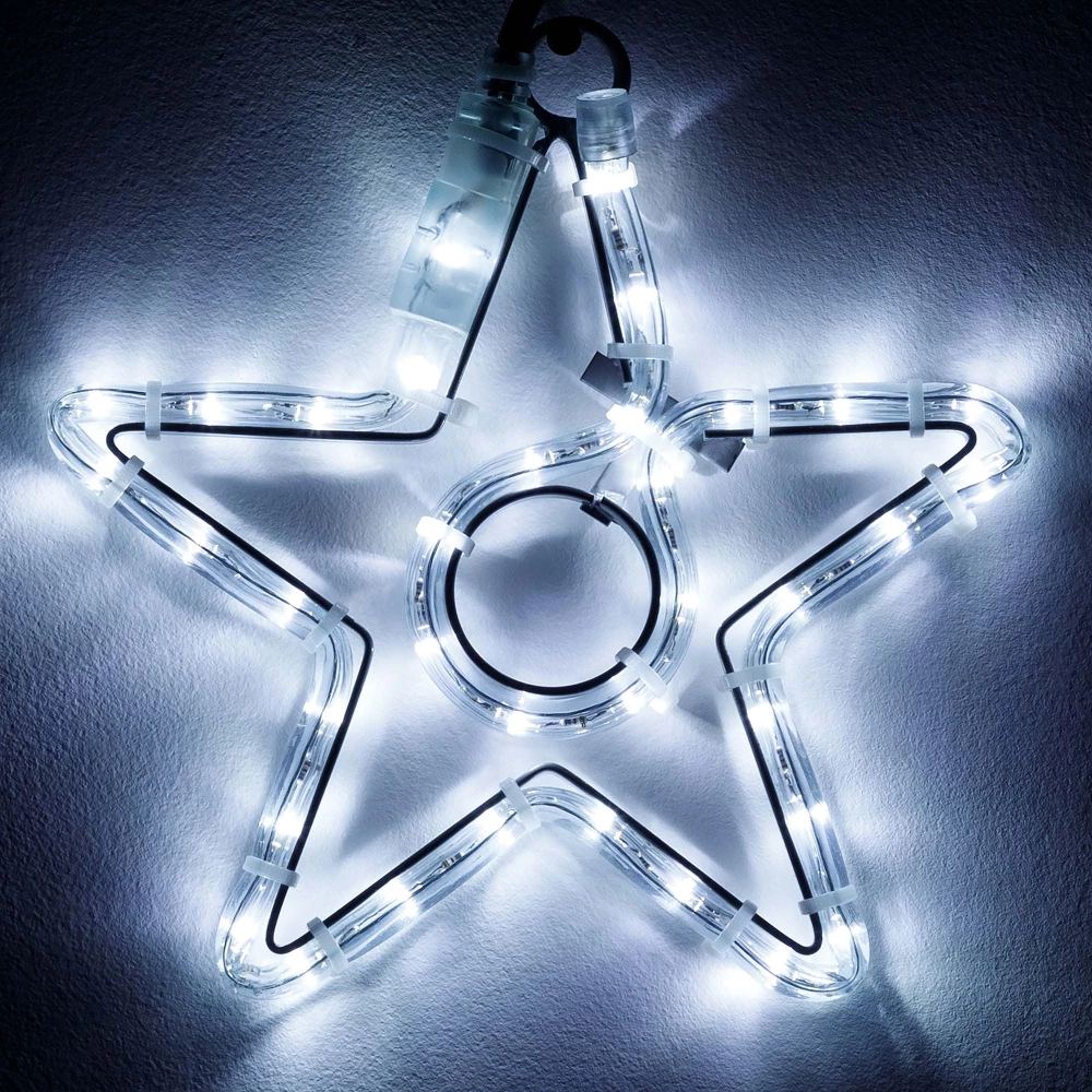 Фигура светодиодная ARD-STAR-M4-200x220-36LED White (230V, 2.5W) (Ardecoled, IP65) 034263 - Viokon.com