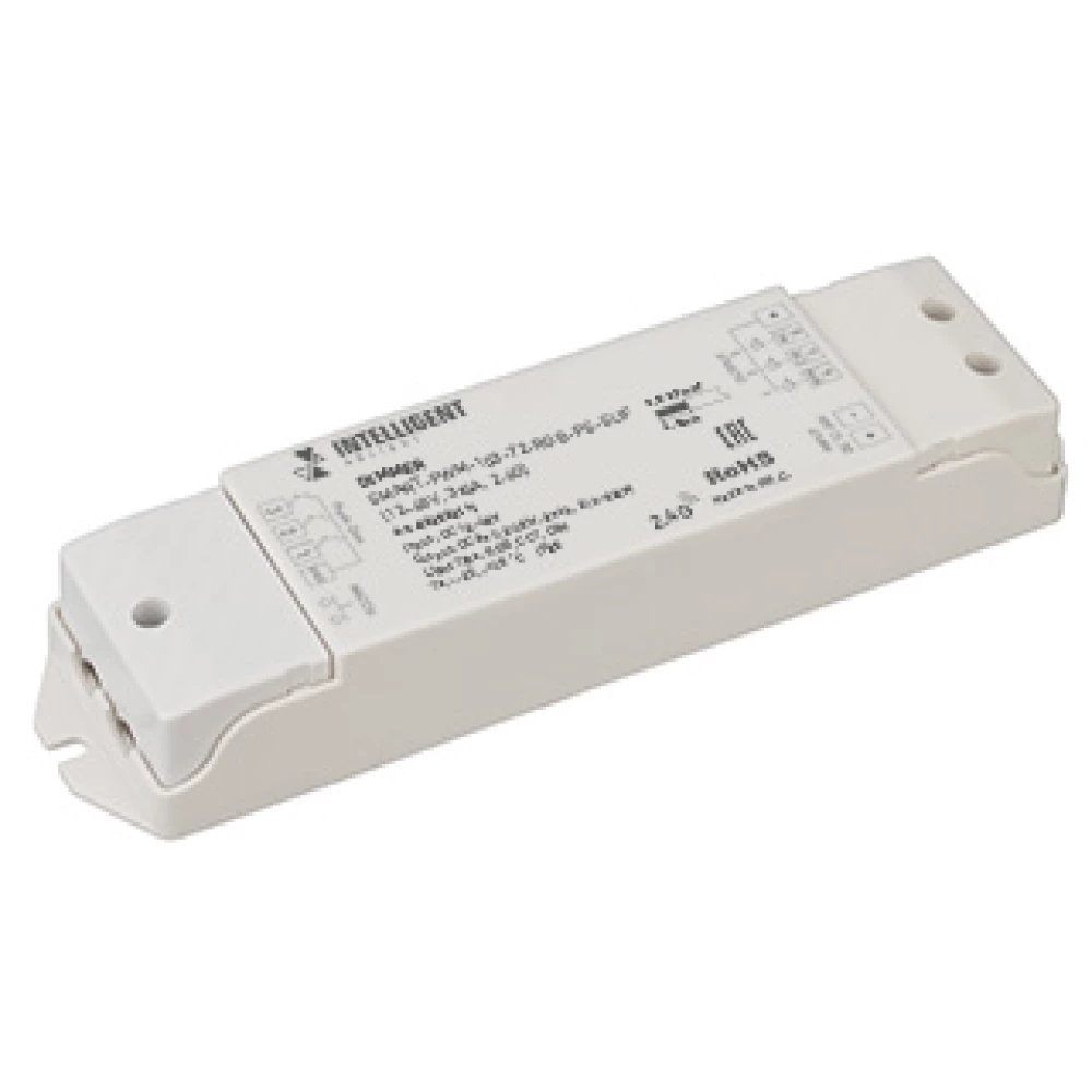 INTELLIGENT ARLIGHT Диммер SMART-PWM-103-72-RGB-PS-SUF Grey (12-48V, 3x6A, 2.4G) (IARL, IP20 Пластик, 5 лет) 023023(1) - Viokon.com