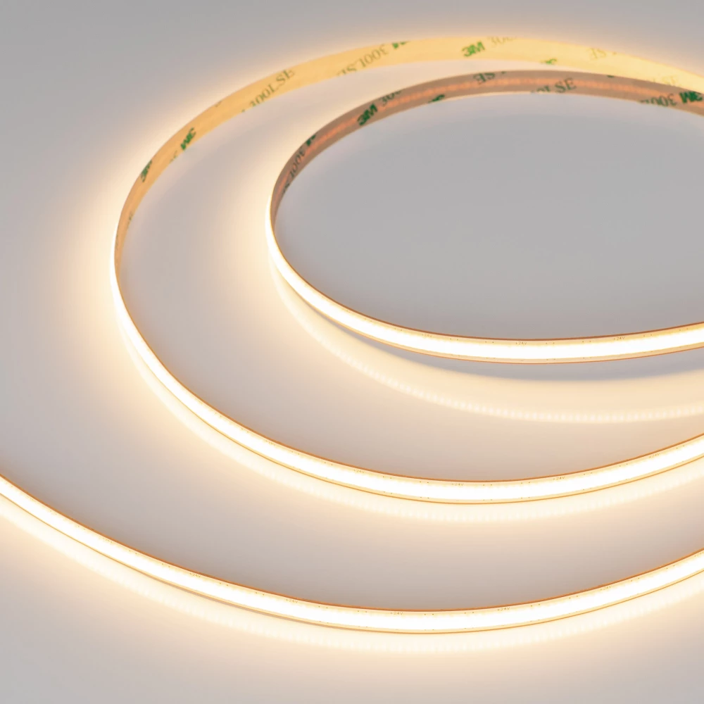 Лента COB-X528-8mm 24V Warm3000 (6 W/m, IP20, 5m, FreeCut) (Arlight, Свободная резка) 046887 - Viokon.com