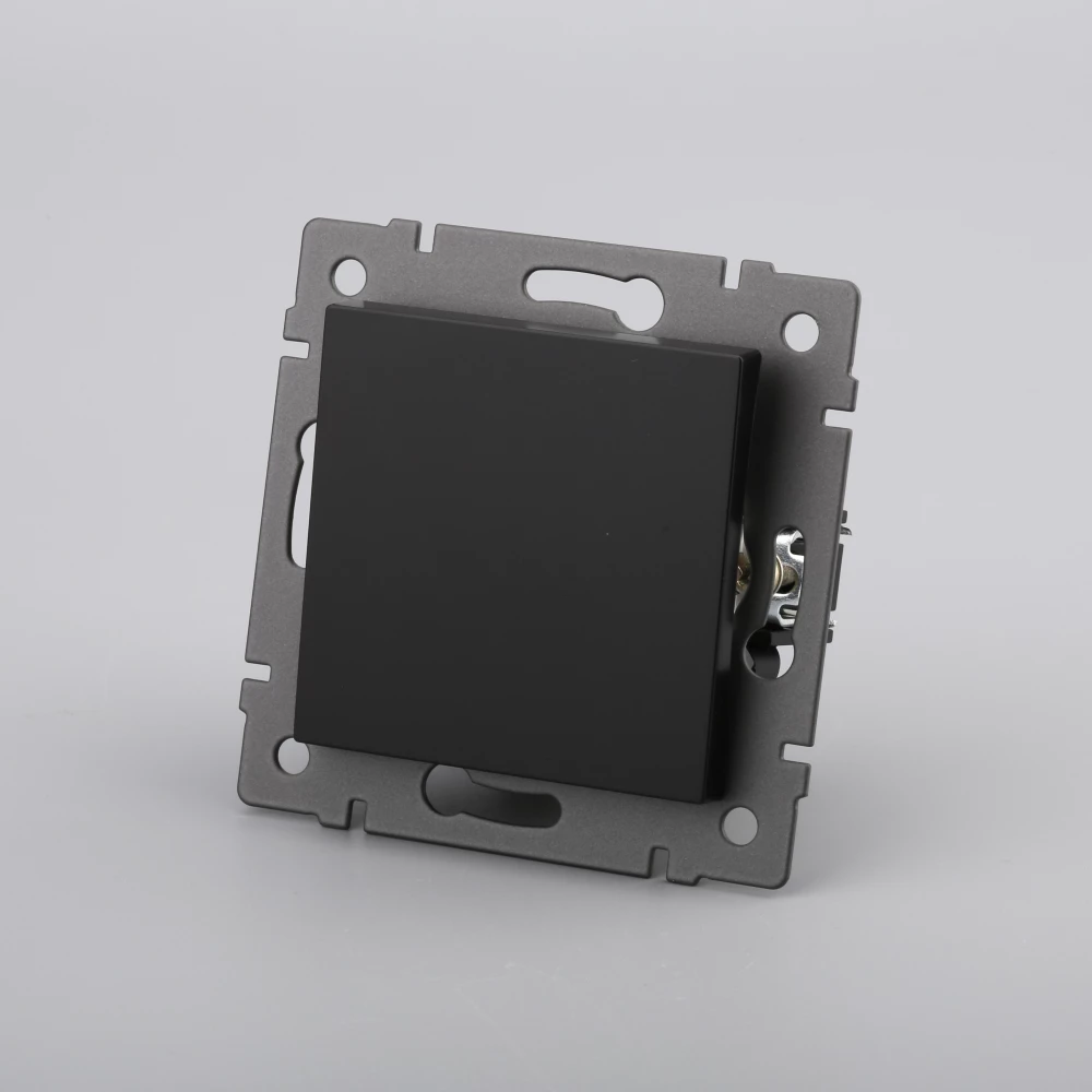 Механизм выключателя одноклавишный самовозвратный SWT-MKR1-PL-BK-V (250V, 10A) (Arlight, -) 049880 - Viokon.com