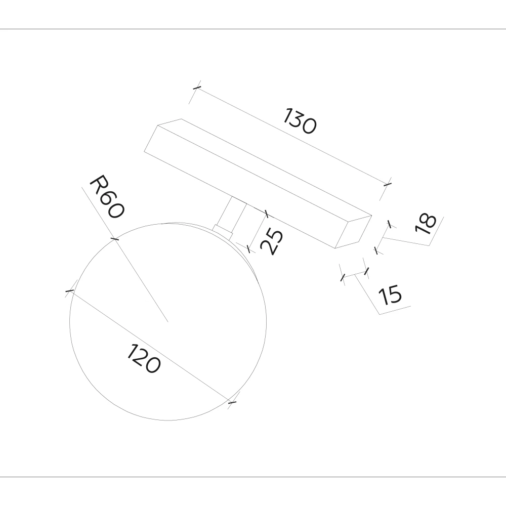 Светильник светодиодный трековый для шинопровода Magnetic GL3921 BK/FR черный/белый матовый LED 6W 4200К 48V 360° D123*H163 - Viokon.com