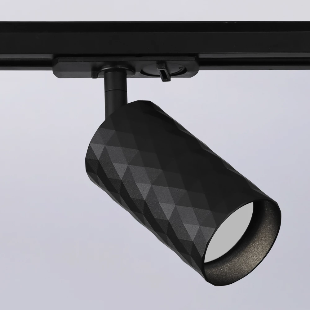 Трековый светильник со сменной лампой GU10 GL5133 BK черный GU10 max 12W - Viokon.com