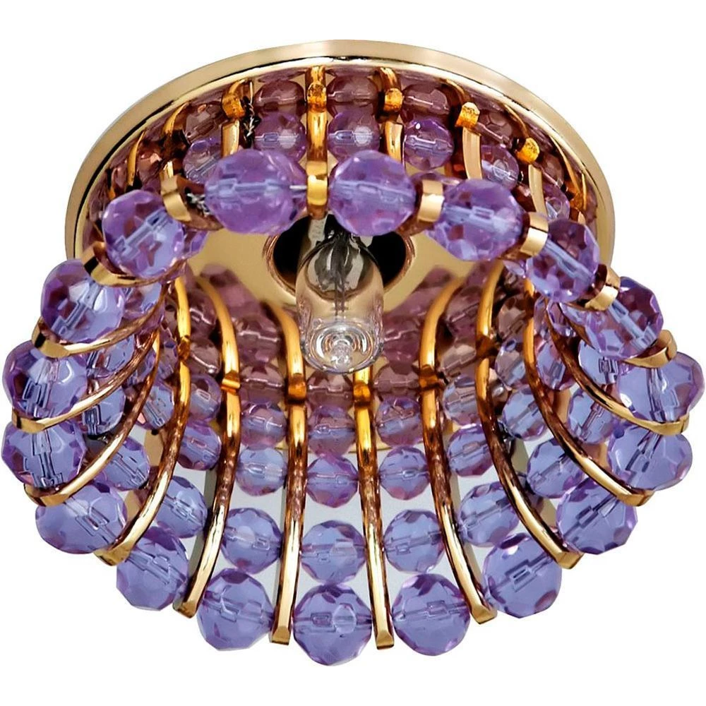 Светильник встраиваемый Feron CD2120 потолочный JCD9 G9 сиреневый, золотистый (18438) - Viokon.com