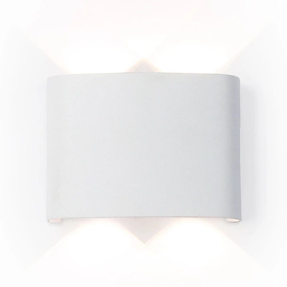 Уличный настенный архитектурный светодиодный светильник ST4451/4 WH белый IP65 LED 4200K 4W 106*80*37 - Viokon.com