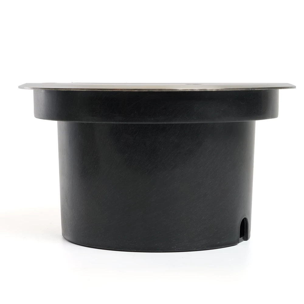 Светодиодный светильник тротуарный (грунтовый) Feron SP2803,10W, AC/DC12V, низковольтный, 4000К, металлик, D160*H90mm, вн.диаметр: 110mm, IP67 (48347) - Viokon.com