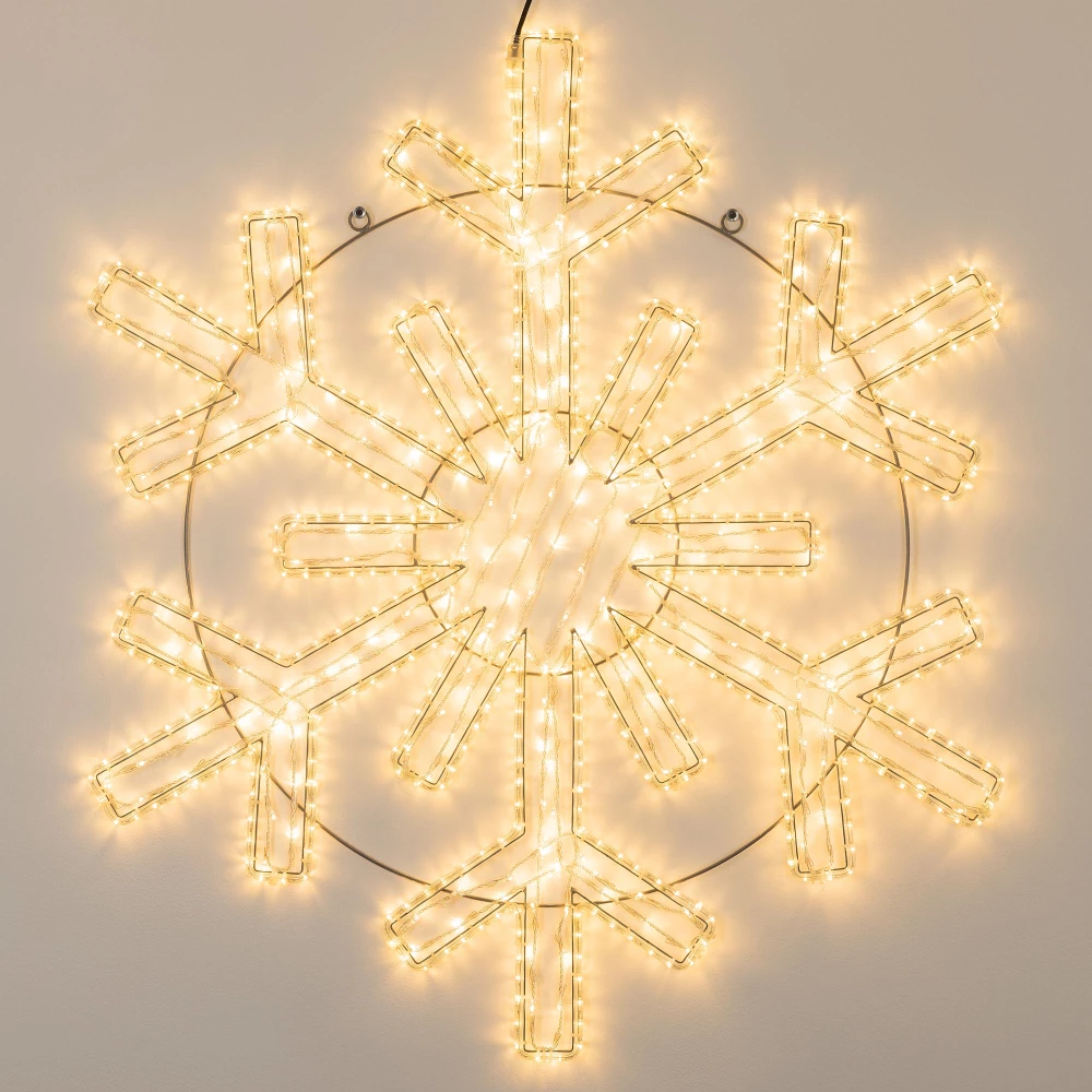 Фигура светодиодная ARD-SNOWFLAKE-M11-1250x1200-604LED Warm (230V, 36.5W) (Ardecoled, IP65) 034261 - Viokon.com