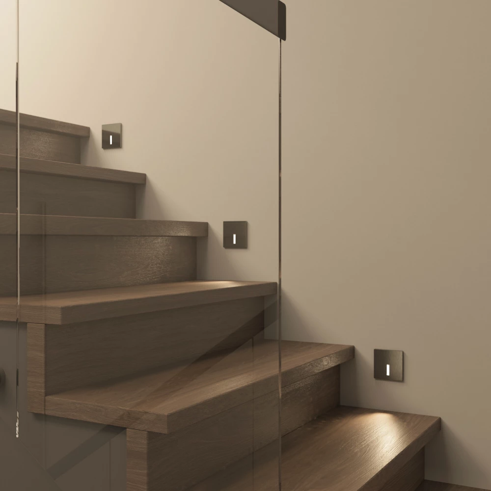 DK1030-NI Светильник встраиваемый в стену IP 20 LED 3000K 3 Вт никель алюминий - Viokon.com