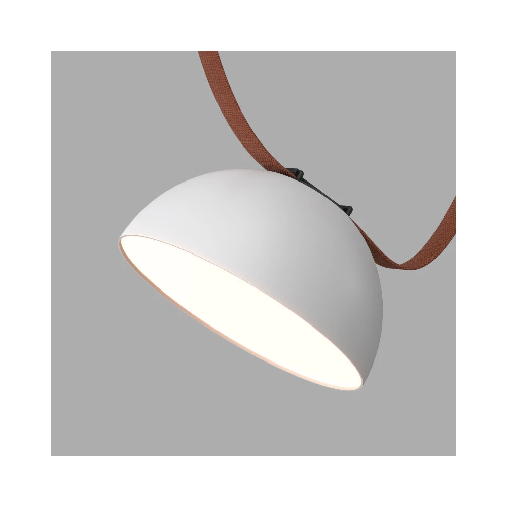 DK5660-WHBK Cветильник для трека-ремня Belty Smart серия Flow со светодиодом D220H117мм 48V DC 24W RA90 120 3000-5700K IP20 белый с черным алюминий - Viokon.com