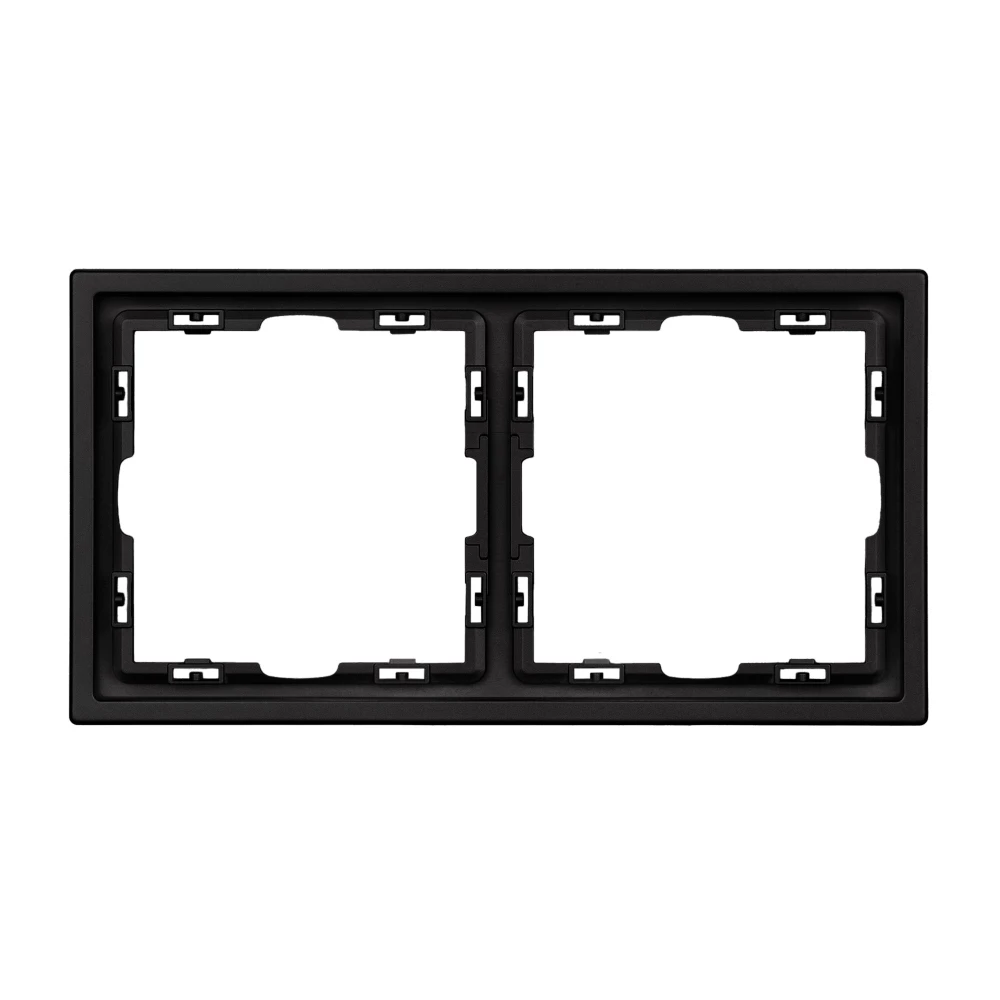 Рамка пластиковая FRM-NOBE-SFPL-2-BK (Arlight, Черный оникс) 054216 - Viokon.com