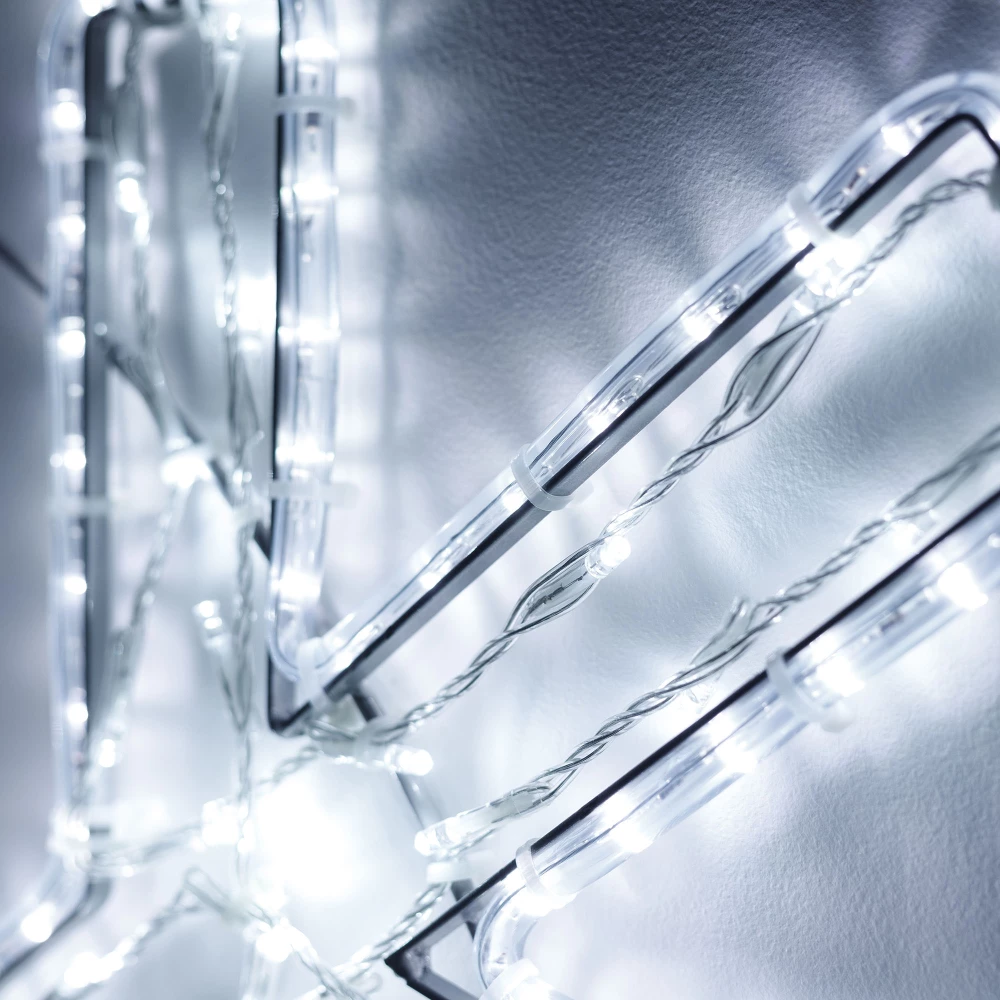 Фигура светодиодная ARD-SNOWFLAKE-M11-1250x1200-604LED White (230V, 36.5W) (Ardecoled, IP65) 034260 - Viokon.com
