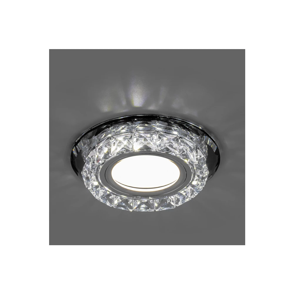 Светильник встраиваемый с белой LED подсветкой Feron CD878 потолочный MR16 G5.3 прозрачный (28823) - Viokon.com