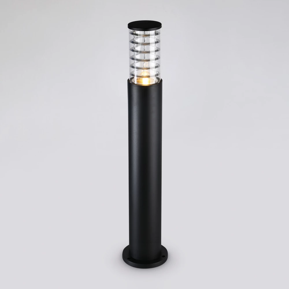 Уличный ландшафтный светильник ST2536 BK/CL черный/прозрачный IP54 E27 max 11W D108*800 - Viokon.com