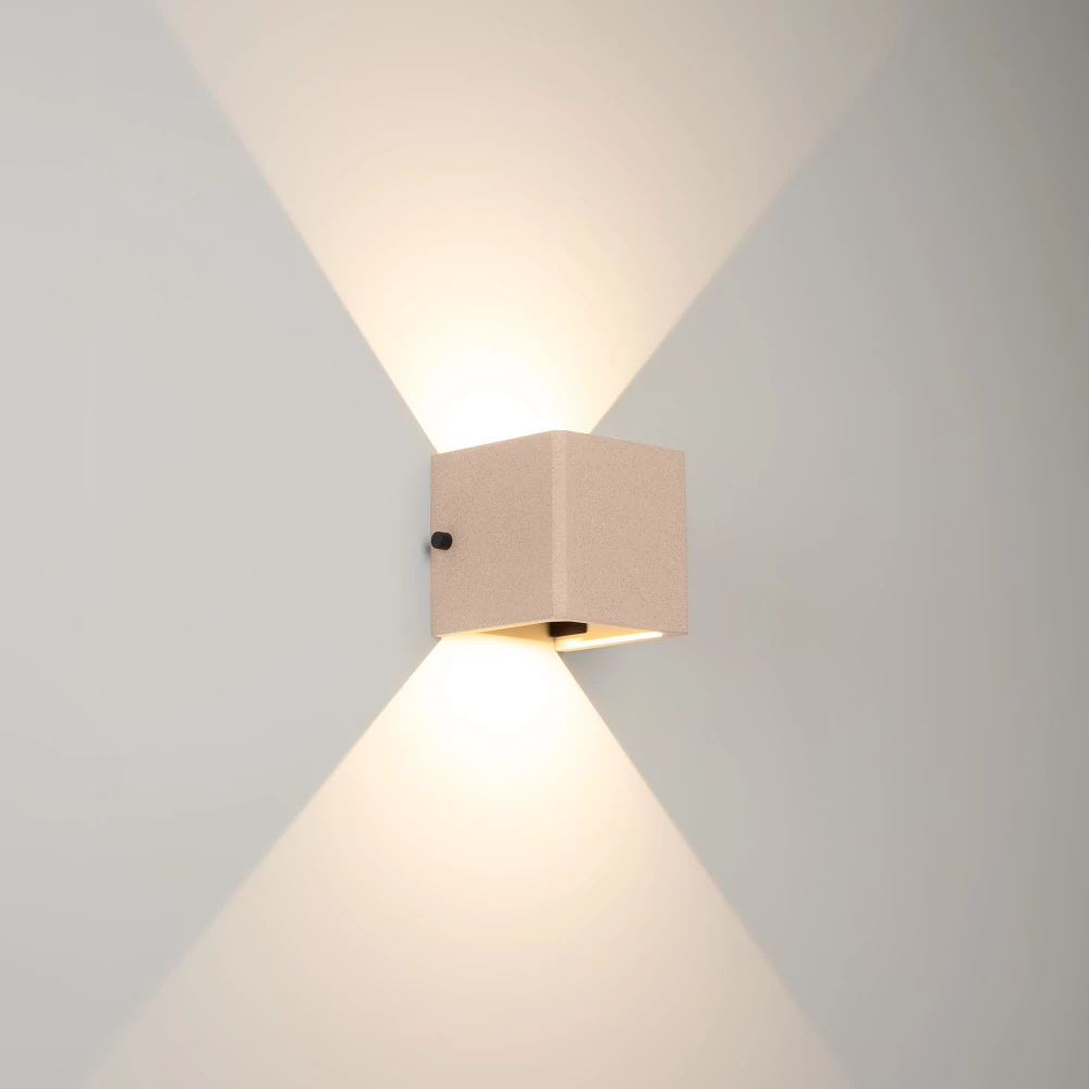 Светильник LGD-PERAN-WALL-S120x120-6W Warm3000 (Light ivory, 0-80 deg, 230V) (Arlight, IP65 Бетон, 3 года) 061760 - Viokon.com