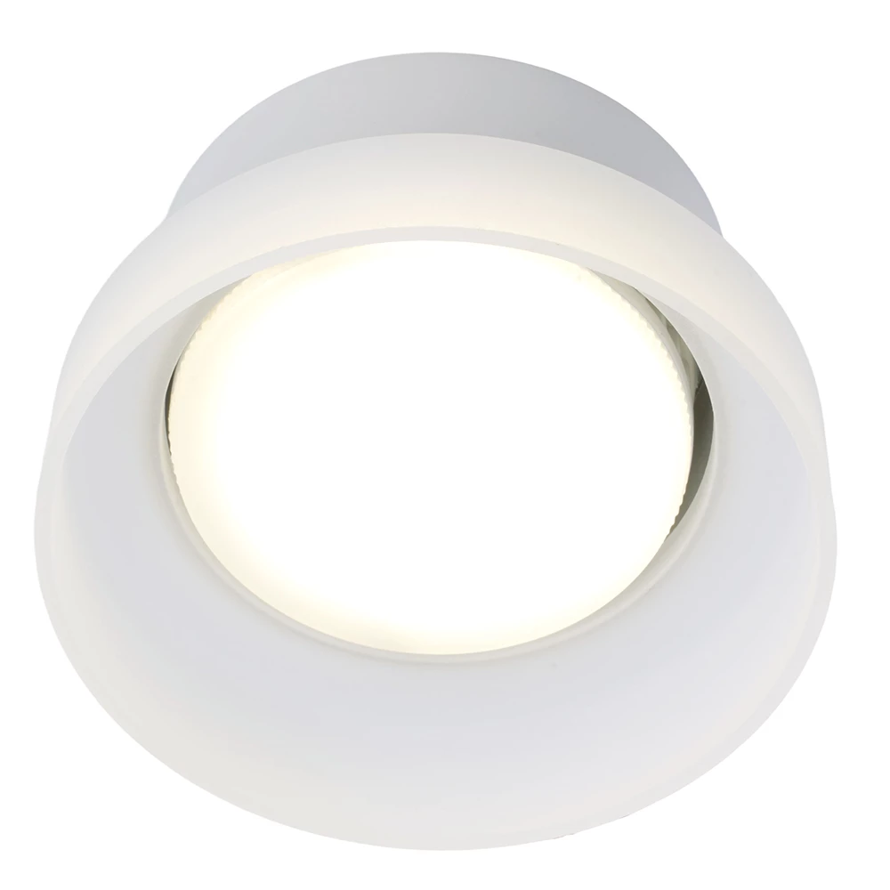 Светильник потолочный Feron HL460 Barrel OPAL 12W, 230V, GX53, белый (51682) - Viokon.com