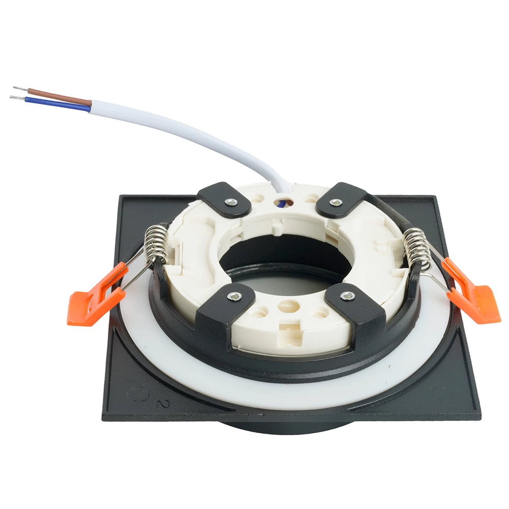 Светильник встраиваемый Feron DL505 потолочный GX53 черный квадрат IP44 (51104) - Viokon.com