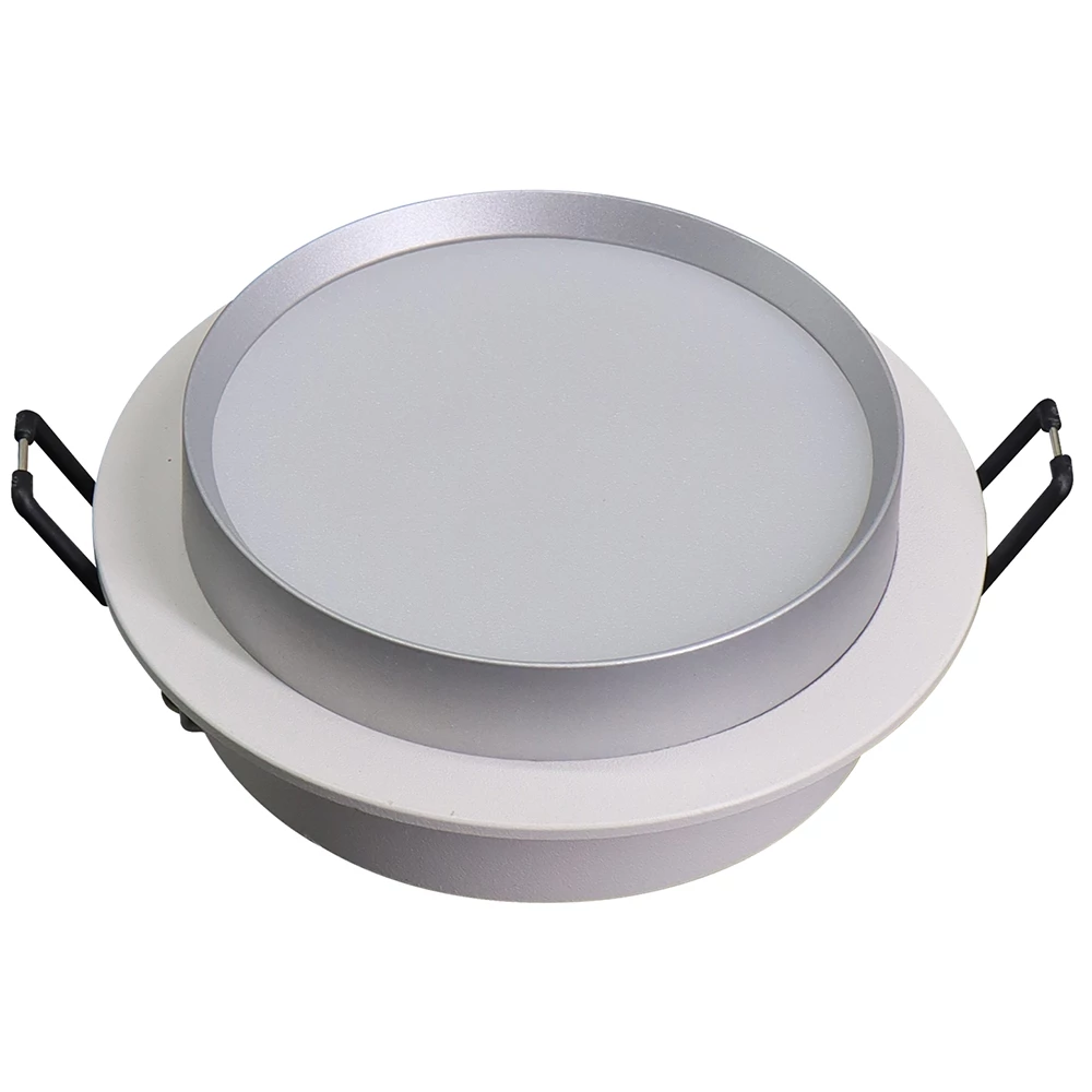 Светильник встраиваемый Feron DL507 потолочный GX53 белый + серебро круг (51353) - Viokon.com