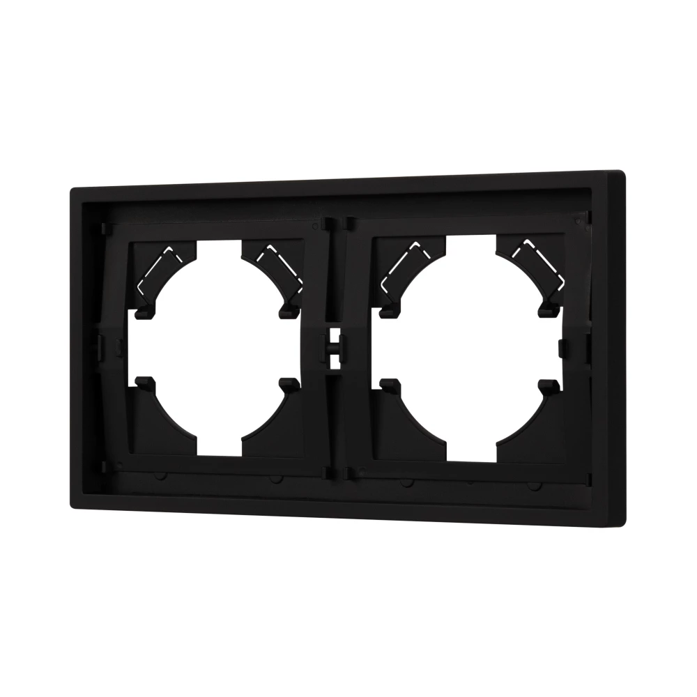 Рамка пластиковая FRM-TENDO-SFPL-2-BK (Arlight, Матовый черный) 054646 - Viokon.com