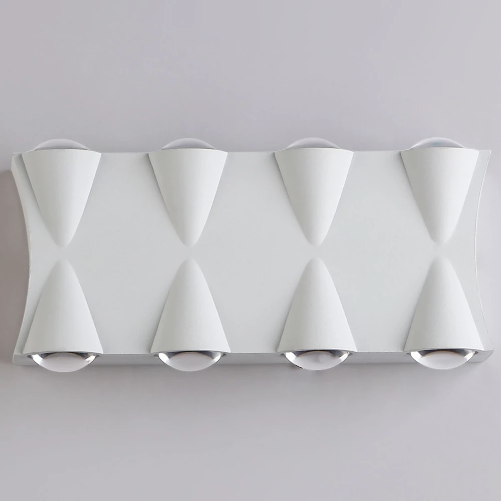 Уличный настенный светодиодный светильник IP54 ST4490/8 WH белый LED 4200K 8W IP54 190*80*45 - Viokon.com