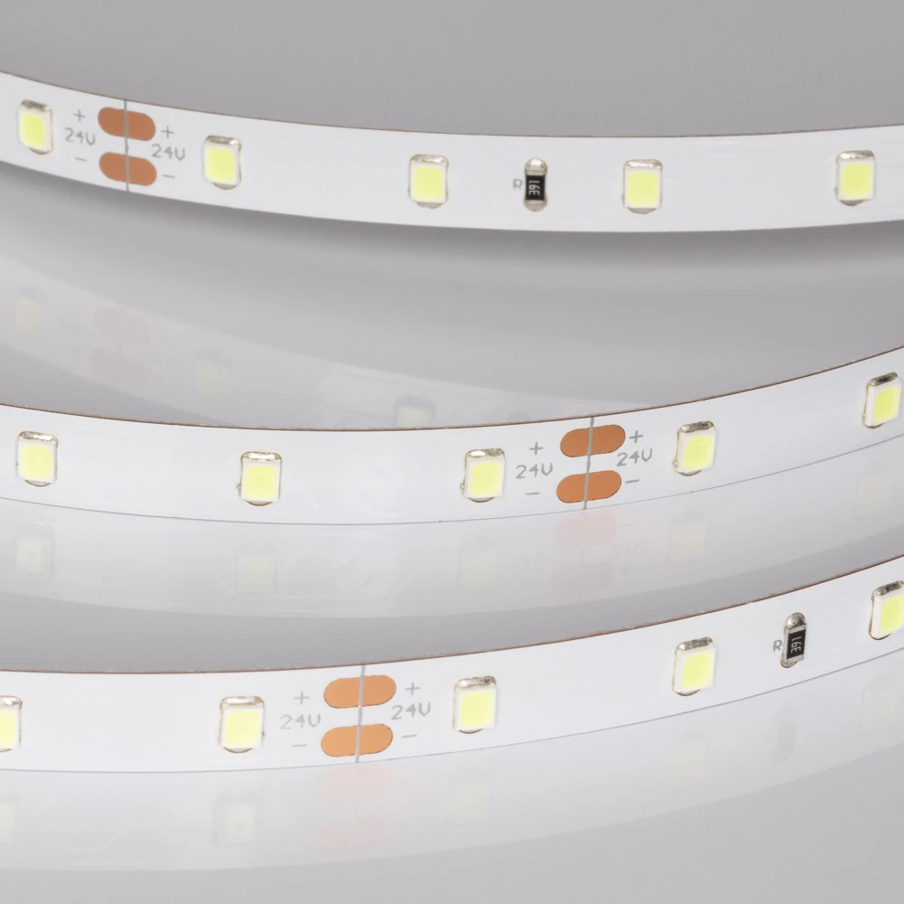 Лента RT-A60-8mm 24V Ice Blue (4.8 W/m, IP20, 5m) (Arlight, -) 055376 - Viokon.com