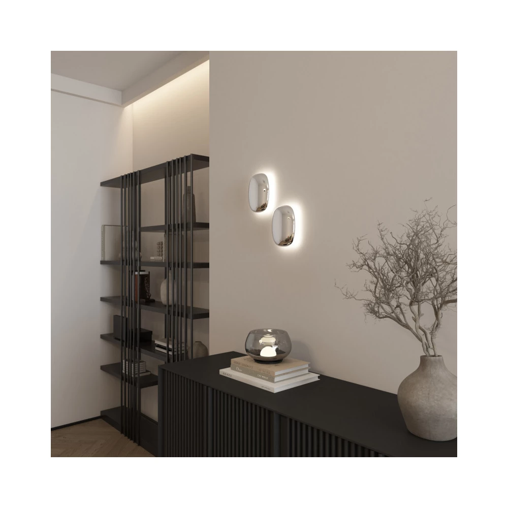 Светильник настенный GLOSSA 9 Вт 3000K 21216469 мм алюминий хром - Viokon.com