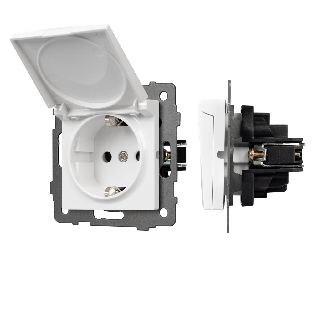 Механизм розетки влагозащищённый SCT-MCP-PL-WH-V (250V, 16A) (Arlight, -) 049833 - Viokon.com