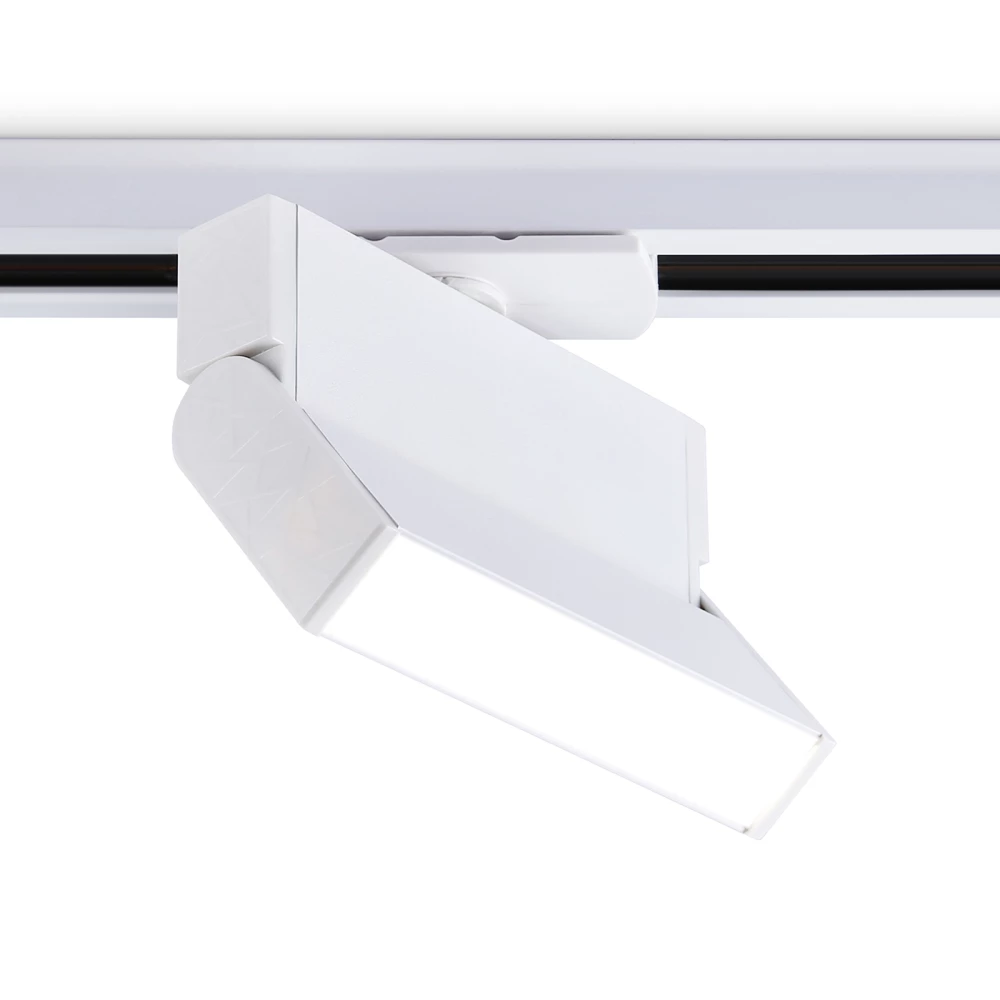 Трековый однофазный светодиодный светильник GL6801 WH белый LED 6W 4200K 115*22*87 - Viokon.com