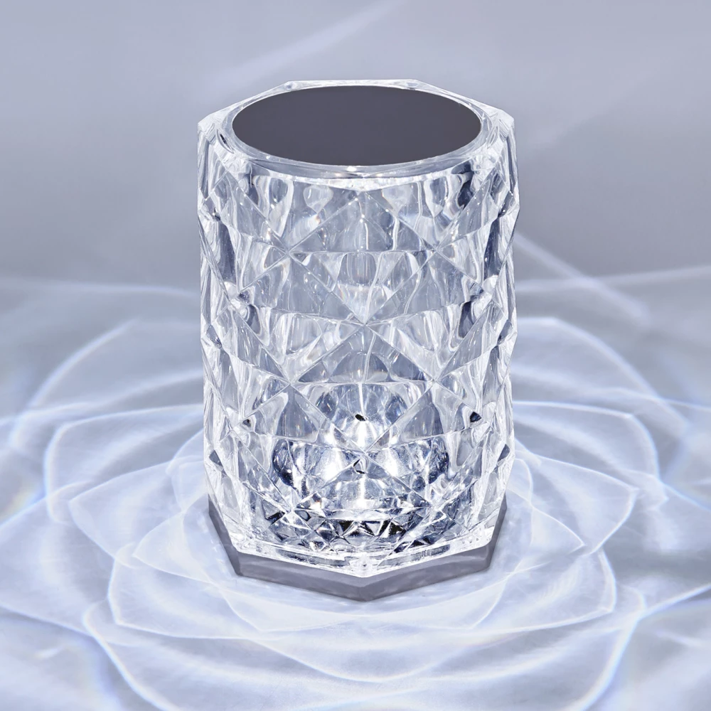 Настольная светодиодная лампа с сенсорным выключателем и встроенной аккумуляторной батареей DE8011 CL прозрачный LED 3000K/4020K/6400K 3W - Viokon.com