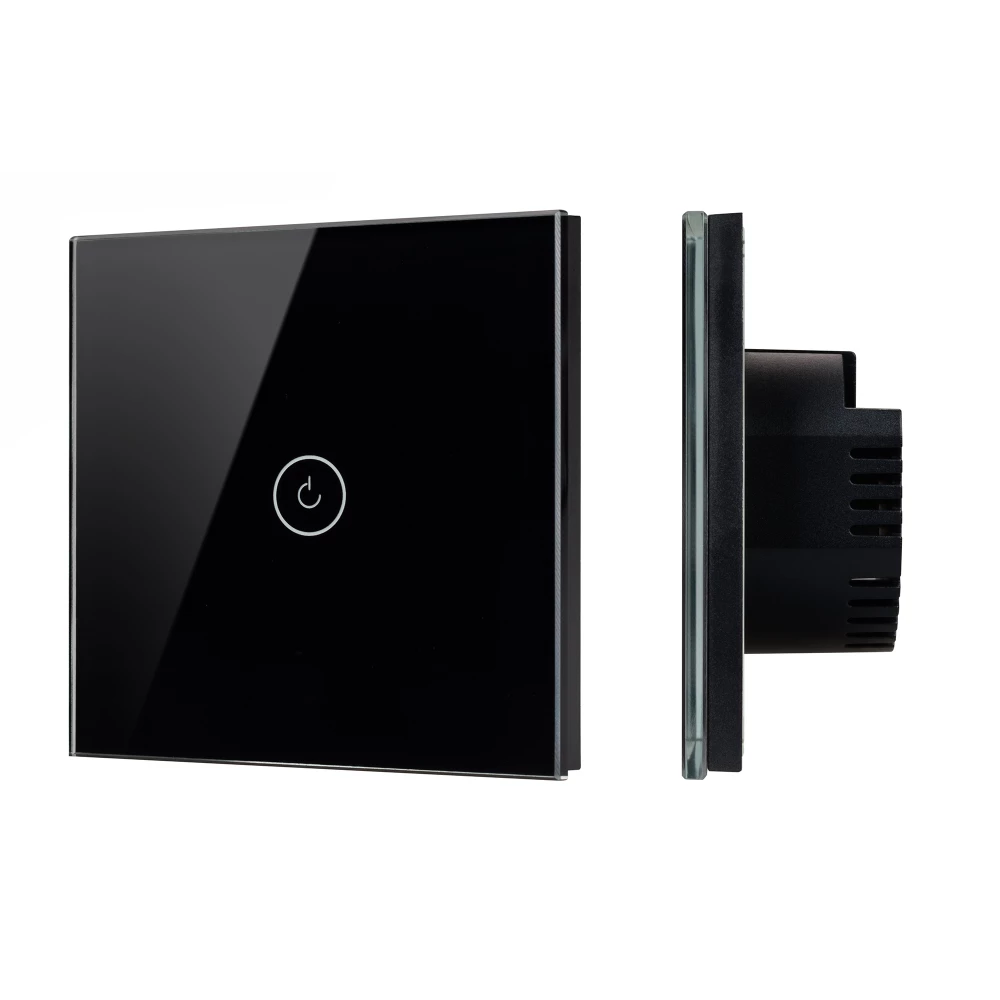 Выключатель сенсорный SWT-OMALI-S01-ZB-BK (250V, 10A, Zigbee) (Arlight, Стекло) 050033 - Viokon.com