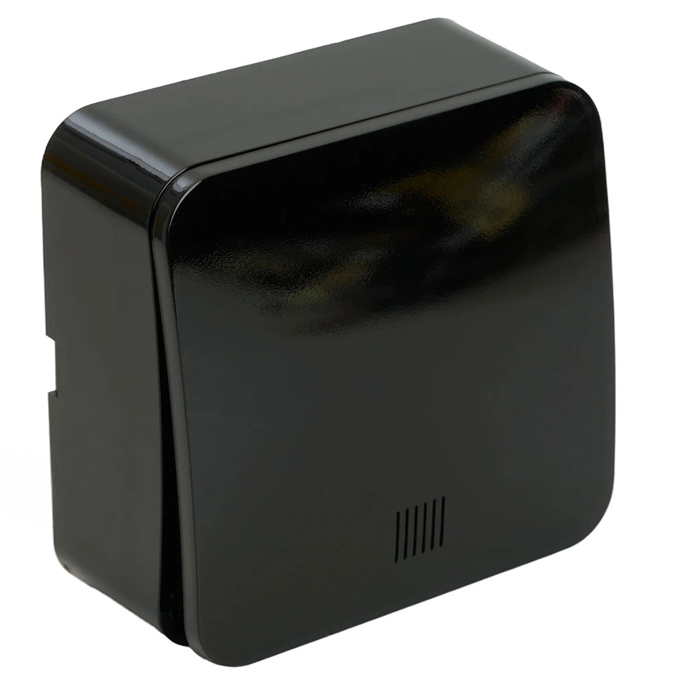 Выключатель открытой установки 1-клавишный с индикатором, STEKKER, 250В, 10А, IP20, серия София, черный, MSW10-11-20-02 (49292) - Viokon.com