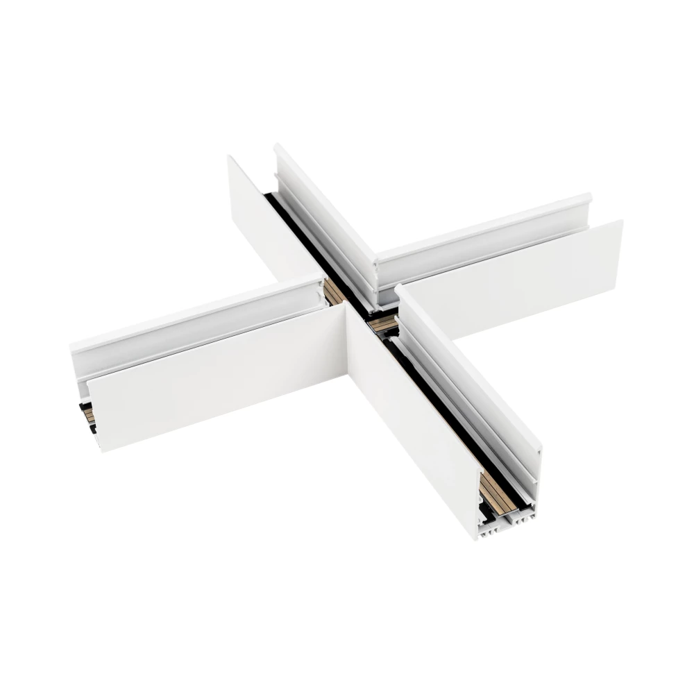 Коннектор крестовой MAG-CON-4563-X90 (WH) (Arlight, IP20 Металл, 5 лет) 026930 - Viokon.com