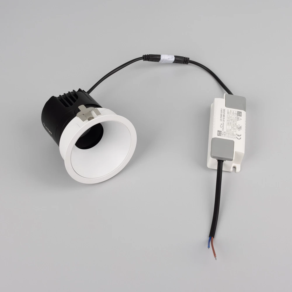 Светильник MS-ARADO-BUILT-R75-12W Warm3000 (WH-WH, 55 deg, 230V) (Arlight, IP20 Металл, 5 лет) 059108 - Viokon.com