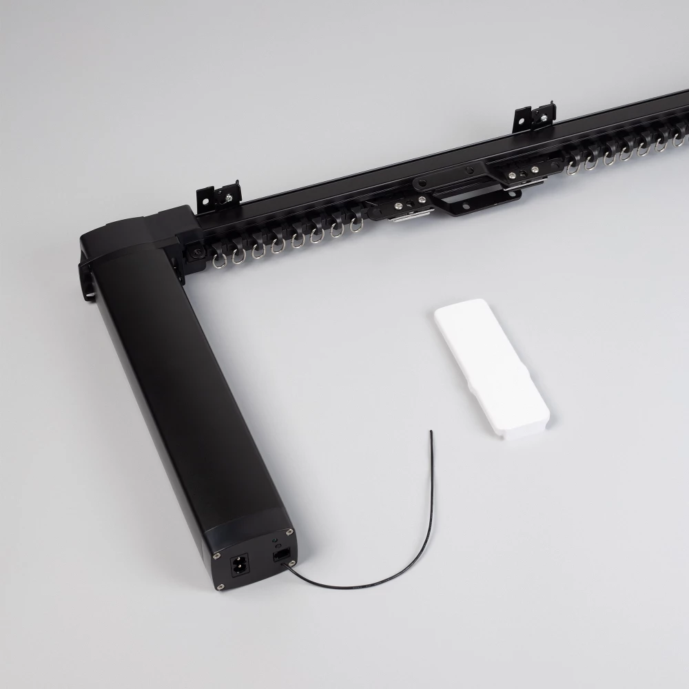 Карниз для штор с электроприводом CNK-M1-TY-RF-2M-BK (Arlight, IP20 Металл, 5 лет) 058460 - Viokon.com