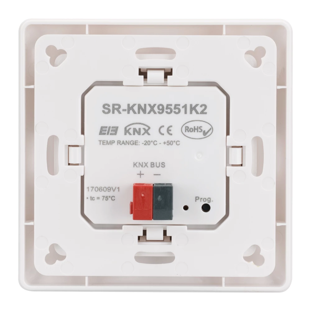 Панель Knob SR-KN9551K2-UP White (KNX, DIM) (Arlight, IP20 Пластик, 3 года) 023487 - Viokon.com