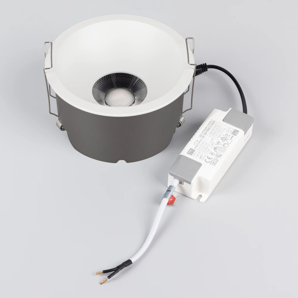 Светильник MS-HARBOR-R123-20W Warm3000 (WH, 24 deg, 230V) (Arlight, IP20 Металл, 5 лет) 050186 - Viokon.com