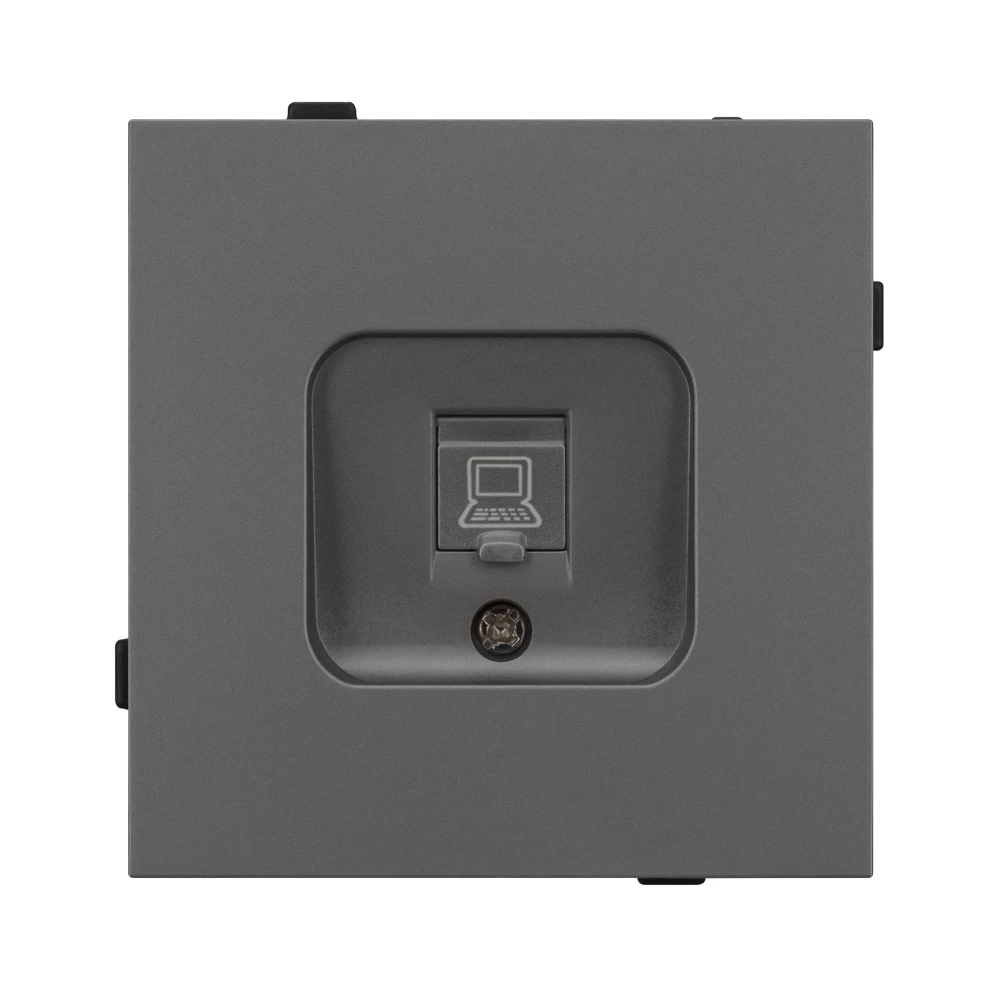 Механизм компьютерной розетки SCT-TENDO-MPC1-SFPL-GR (RJ-45, CAT6) (Arlight, Матовый графитовый) 054593 - Viokon.com