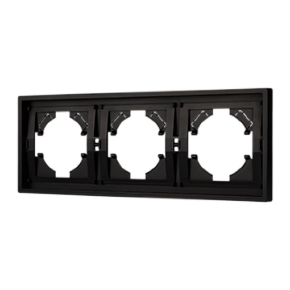 Рамка пластиковая FRM-TENDO-PL-3-BK (Arlight, Черный) 053844 - Viokon.com