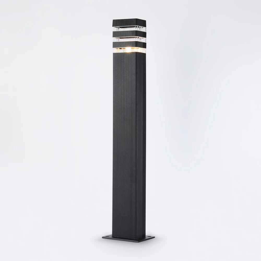 Уличный ландшафтный светильник ST2588 BK/CL черный/прозрачный IP54 E27 max 40W 110*65*800 - Viokon.com