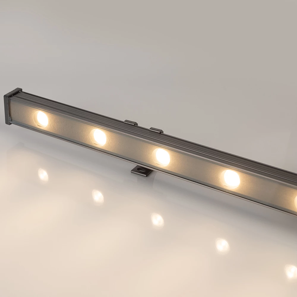 Линейный прожектор AR-LINE-1000-12W Warm3000 (GR, 15x60 deg, 230V) (Arlight, IP65 Металл, 3 года) 041728 - Viokon.com