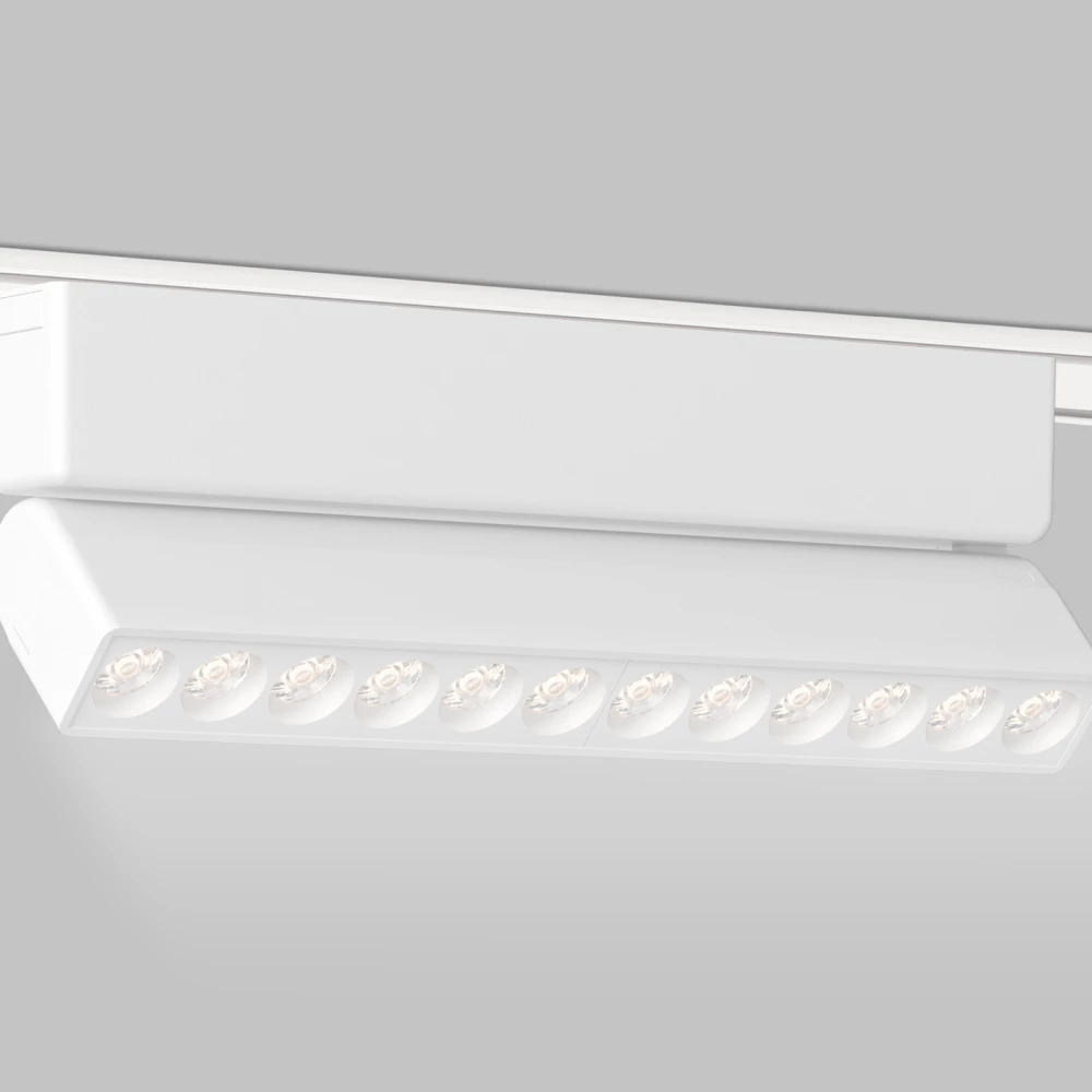 Светильник светодиодный трековый для шинопровода Magnetic Ultra Slim GV1472 WH белый IP20 12W 4200K 48V 24° 230*26*80 - Viokon.com
